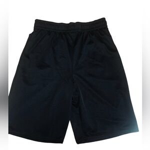 Athletic Works Boys Active Lined Mesh Shorts Black With Pockets Size XL 14-16